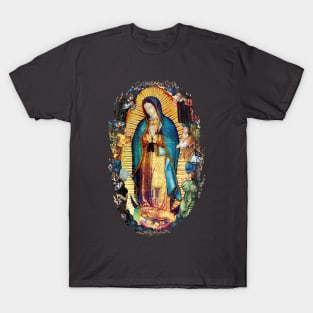 Our Lady of Guadalupe Virgin Mary and Angels T-Shirt